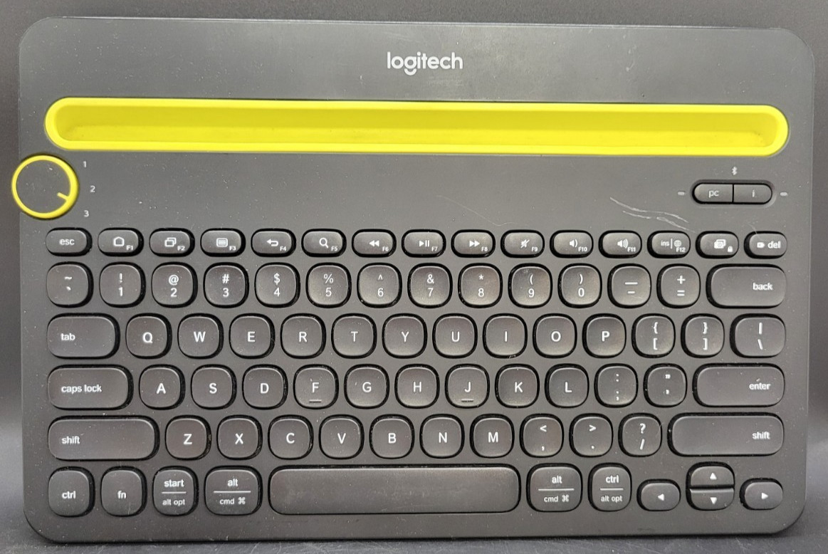 Logitech K480 Bluetooth Wireless Black Mini Multi-Device Keyboard Mac Windows