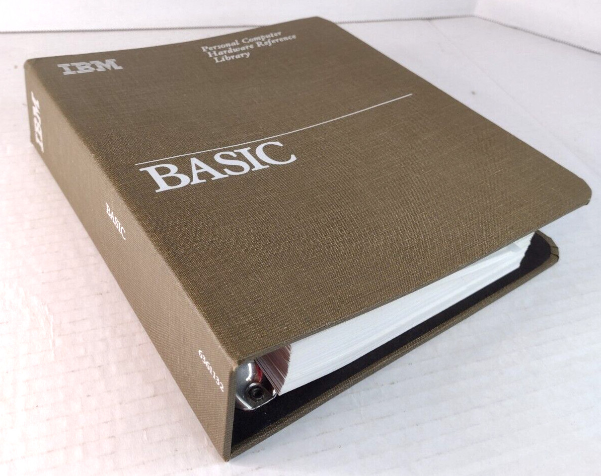 IBM Basic Personal Computer Hardware Reference Library Book Vintage Ringbinder