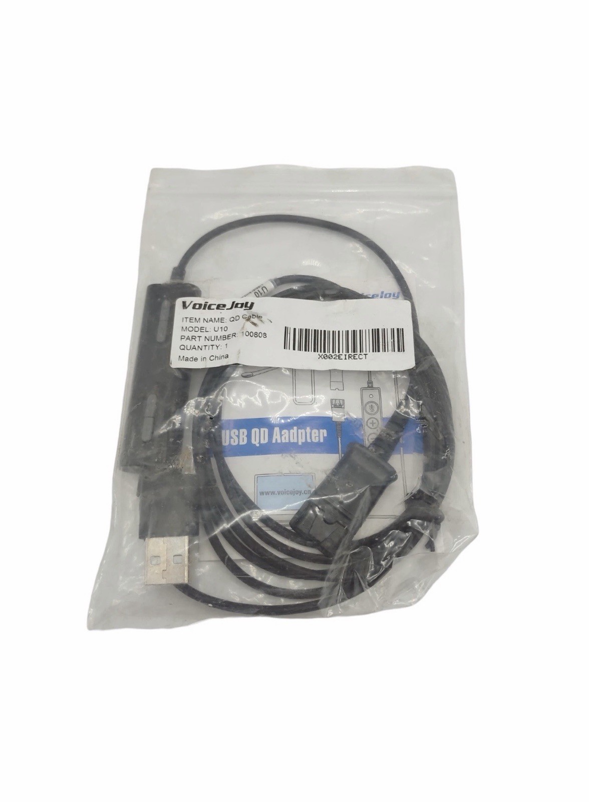 VoiceJoy, U10 USB QD Cable & Plantronics USB A Adapter