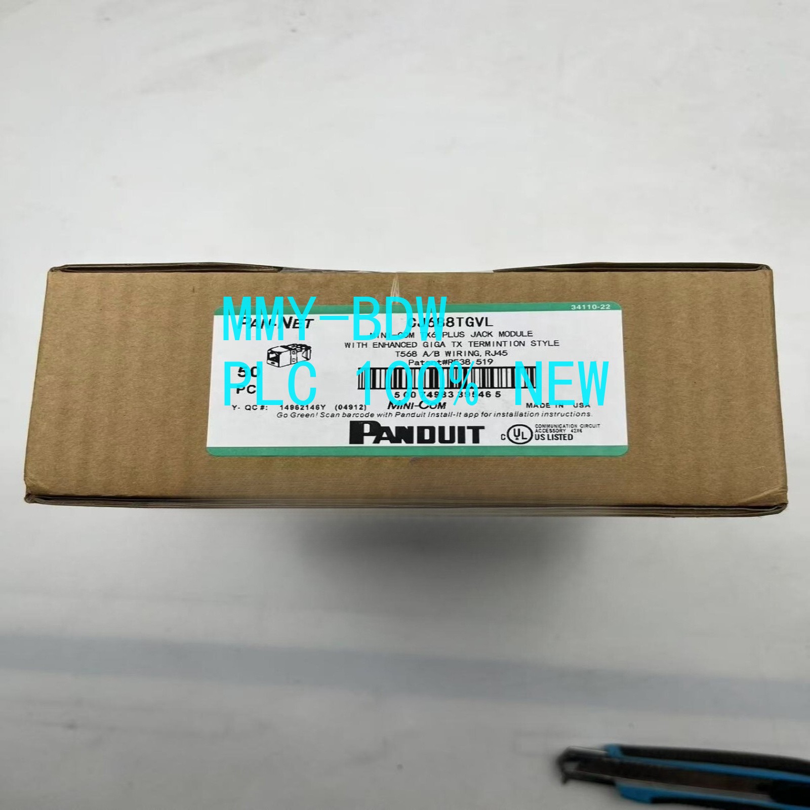 50PC/box Panduit CAT6 Gigabit PurpleNetwork Jack Module CJ688TGVL Freight Free