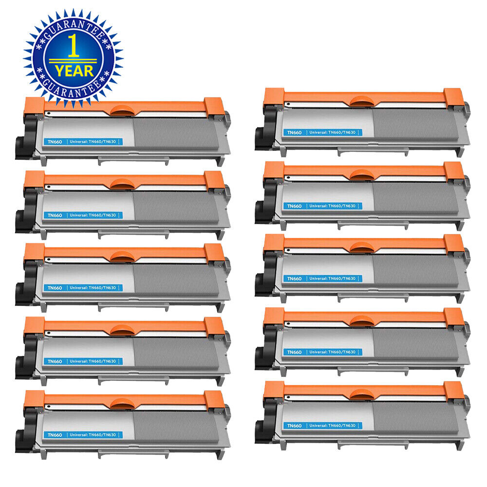 10PK High-Yield TN660 Toner Compatible TN630 For Brother MFC-L2740D DCP-L2540DW