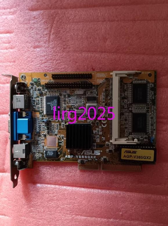 1pc used ASUS AGP―V385GX2 AGP graphics card