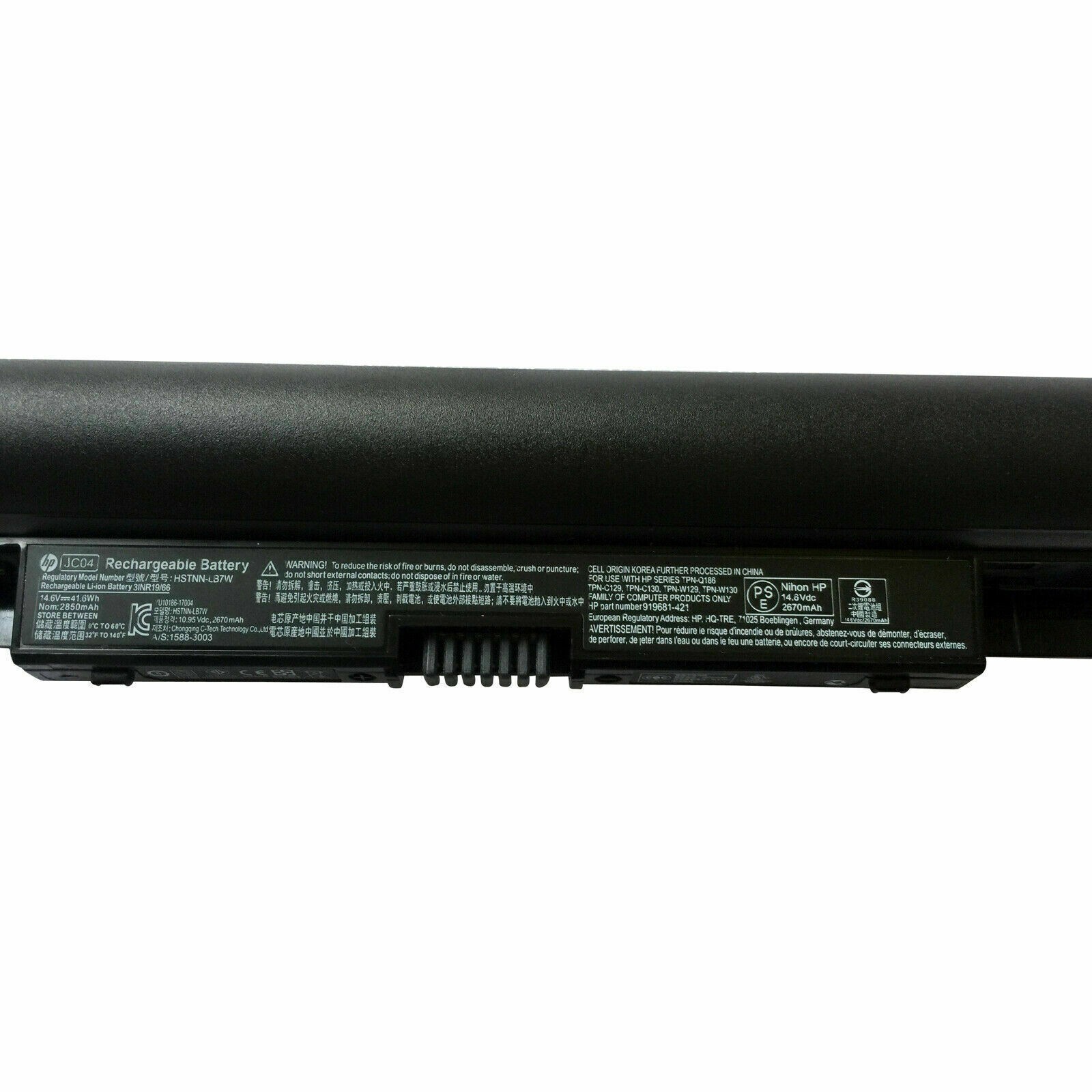 Genuine 41.6Wh JC04 Battery For HP Pavilion 15-bw032wm 15-bw033wm HSTNN-H7BX OEM