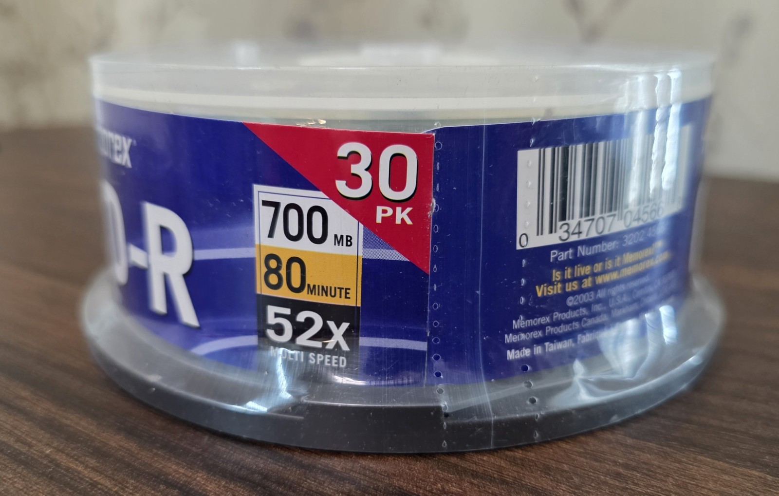 Memorex CD R 52X 80 Minute 700MB Computer 30 Pack Factory Sealed NEW