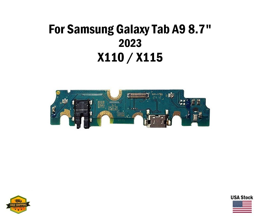 Charging Port PCB  Flex Replacement for Samsung Tab A9 X110 X115 2023 8.7"