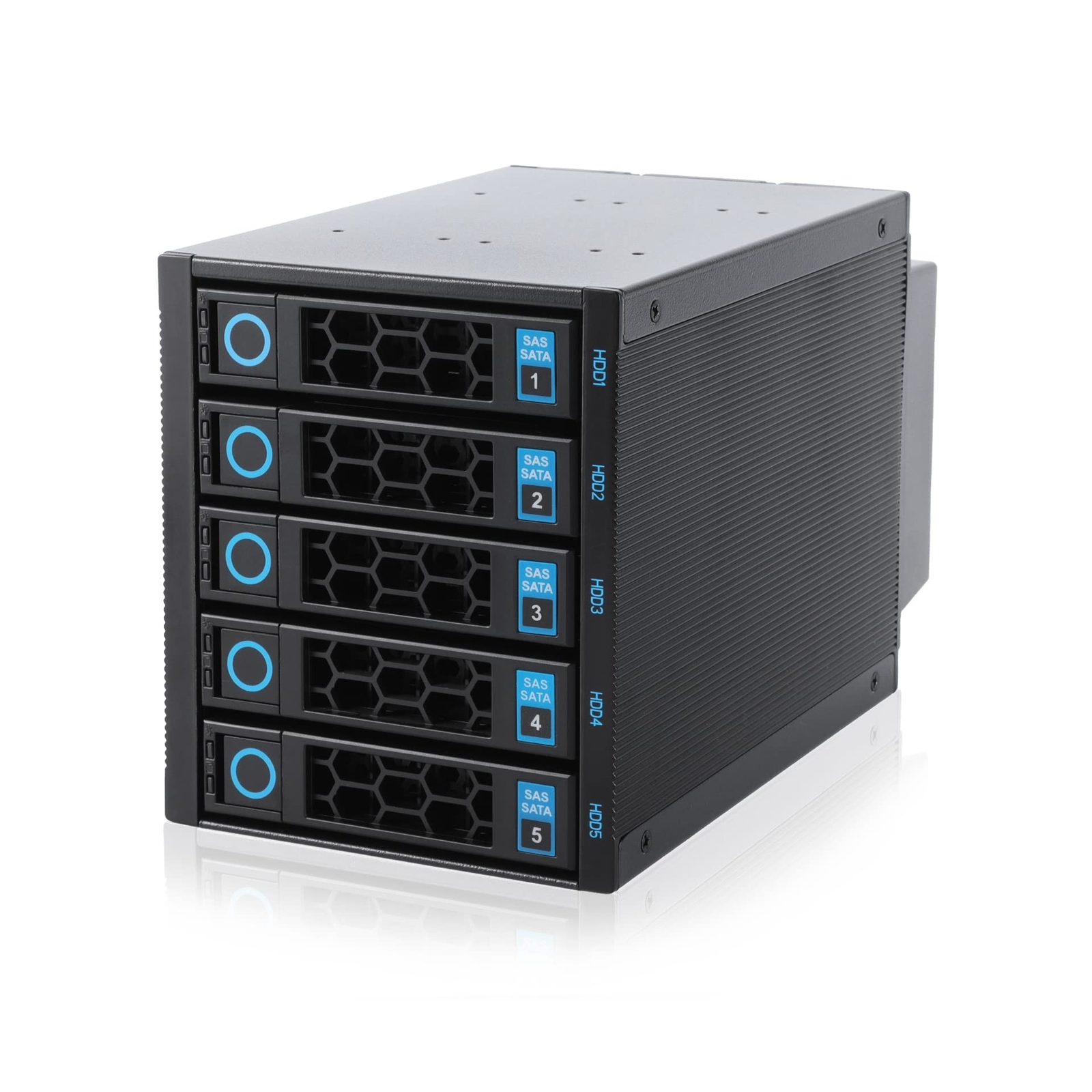 RackChoice Internal Hard Drive Enclosure 5x2.5”/3.5” SATA/SAS Hard D
