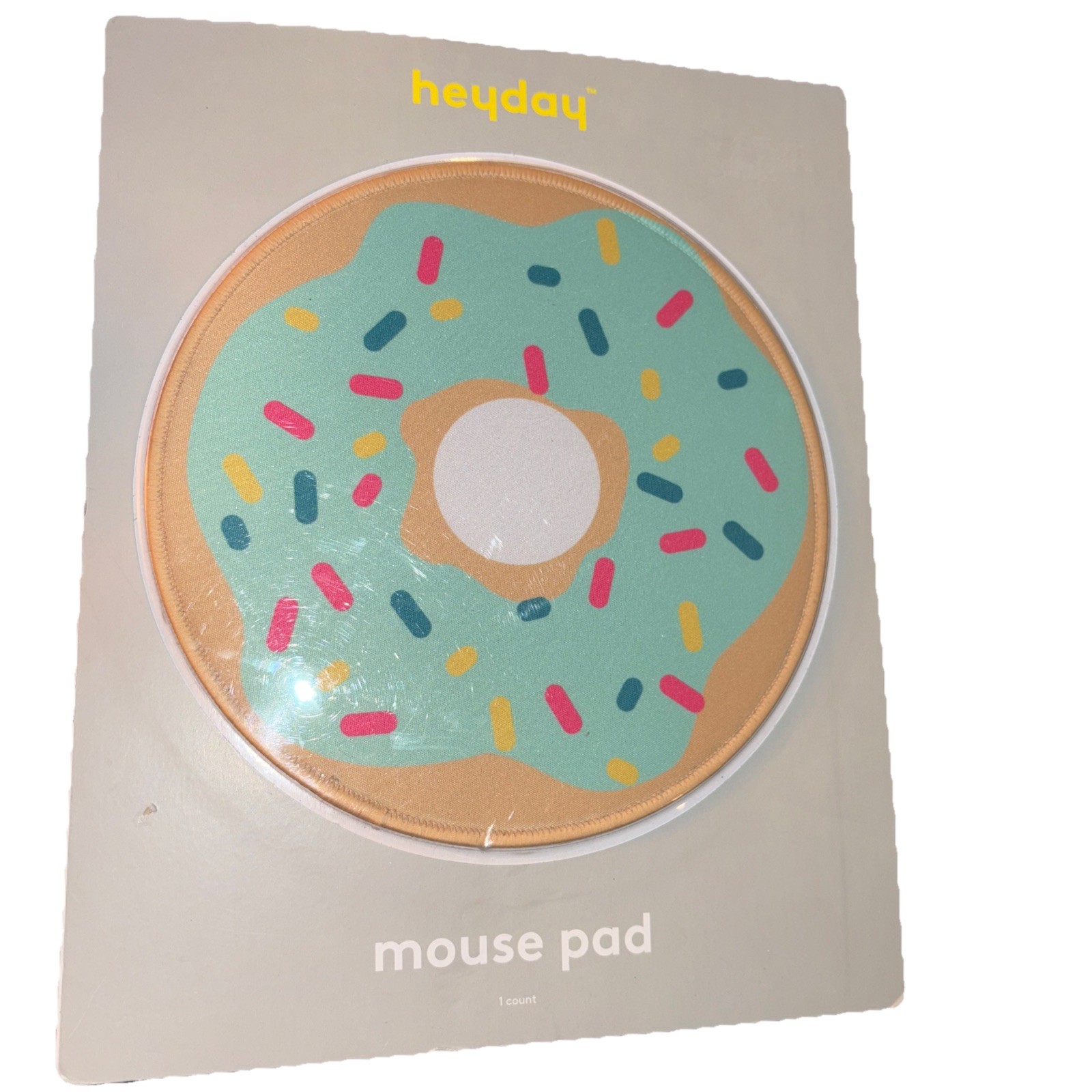 Heyday Sprinkled Donut Mousepad Desk Accessory Office NEW