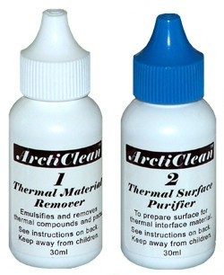 ARCTIC SILVER ArctiClean 1 & 2 Thermal Material Remover and Surface Purifier