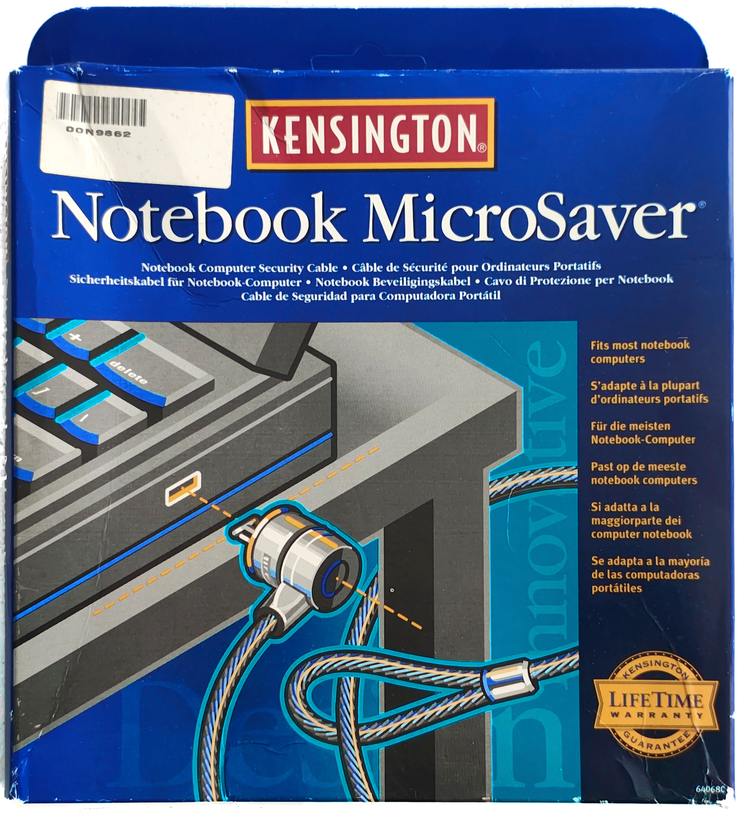 Kensington MicroSaver 2.0 Ultra Notebook Lock - Cable - Original Box