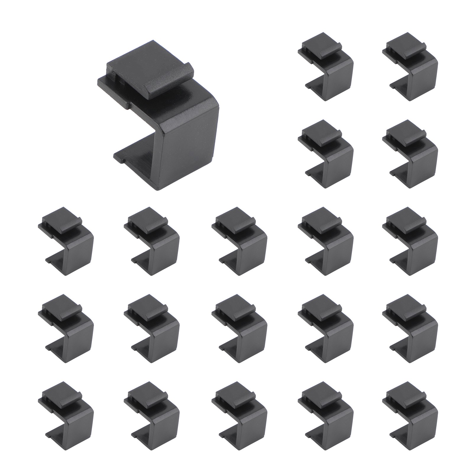 Blank Keystone Jack Inserts for Keystone Wall Plate(20 Pack)
