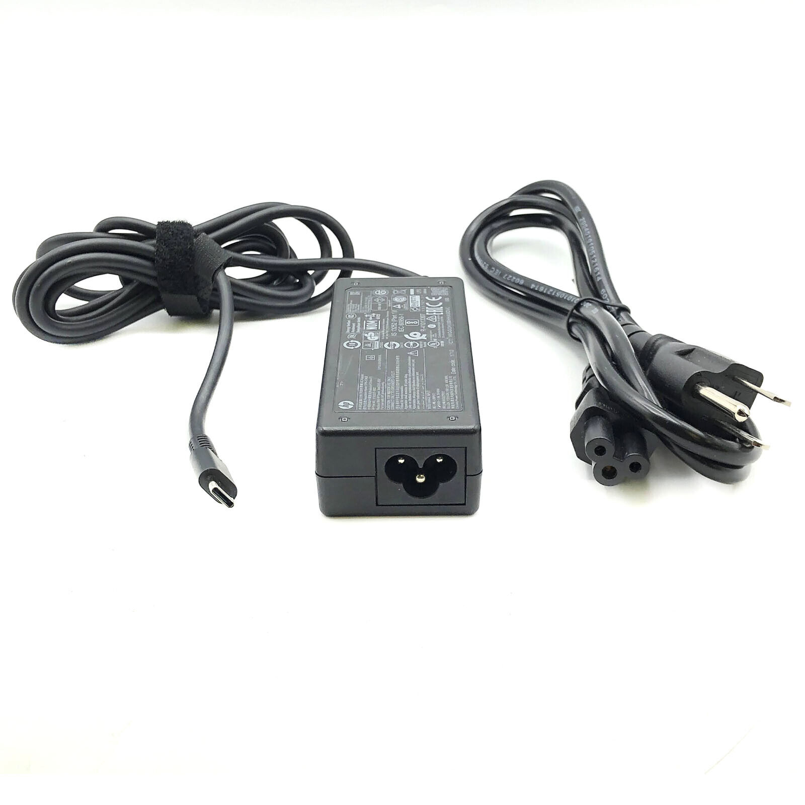 Genuine HP AC Adapter Model TPN-CA01 15V 3A USB-C Tip P/N 918337-002 w/Cord OEM
