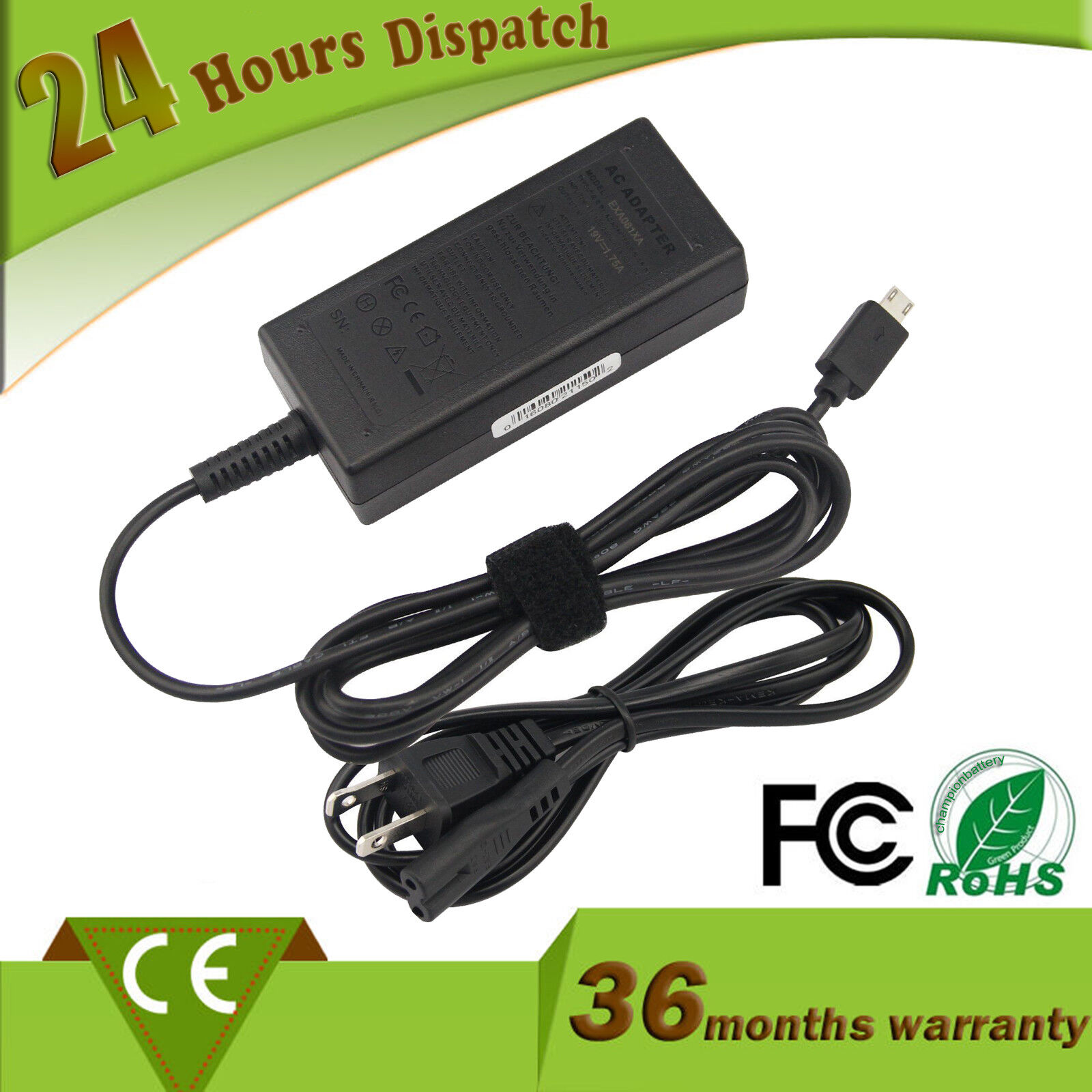 For ASUS EeeBook X205T X205TA 19V 1.75A Laptop AC Power Supply Charger Adapter