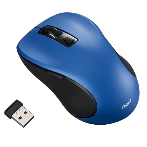 Digio2 Wireless Quiet 5-Button BlueLED Wireless Mouse Blue Z0172