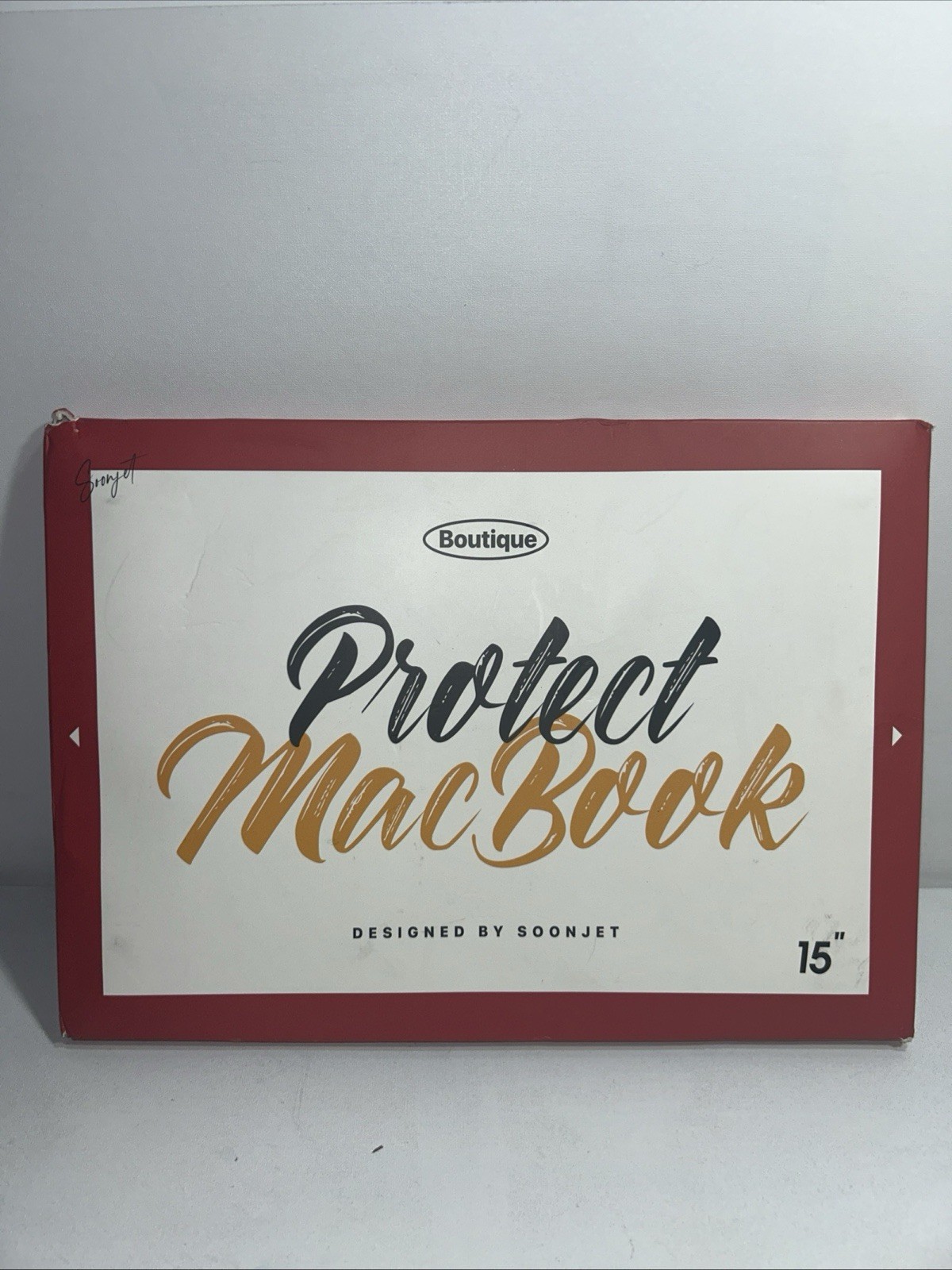 New Soonjet Hard Case For MacBook Air 15” Clear Open Box