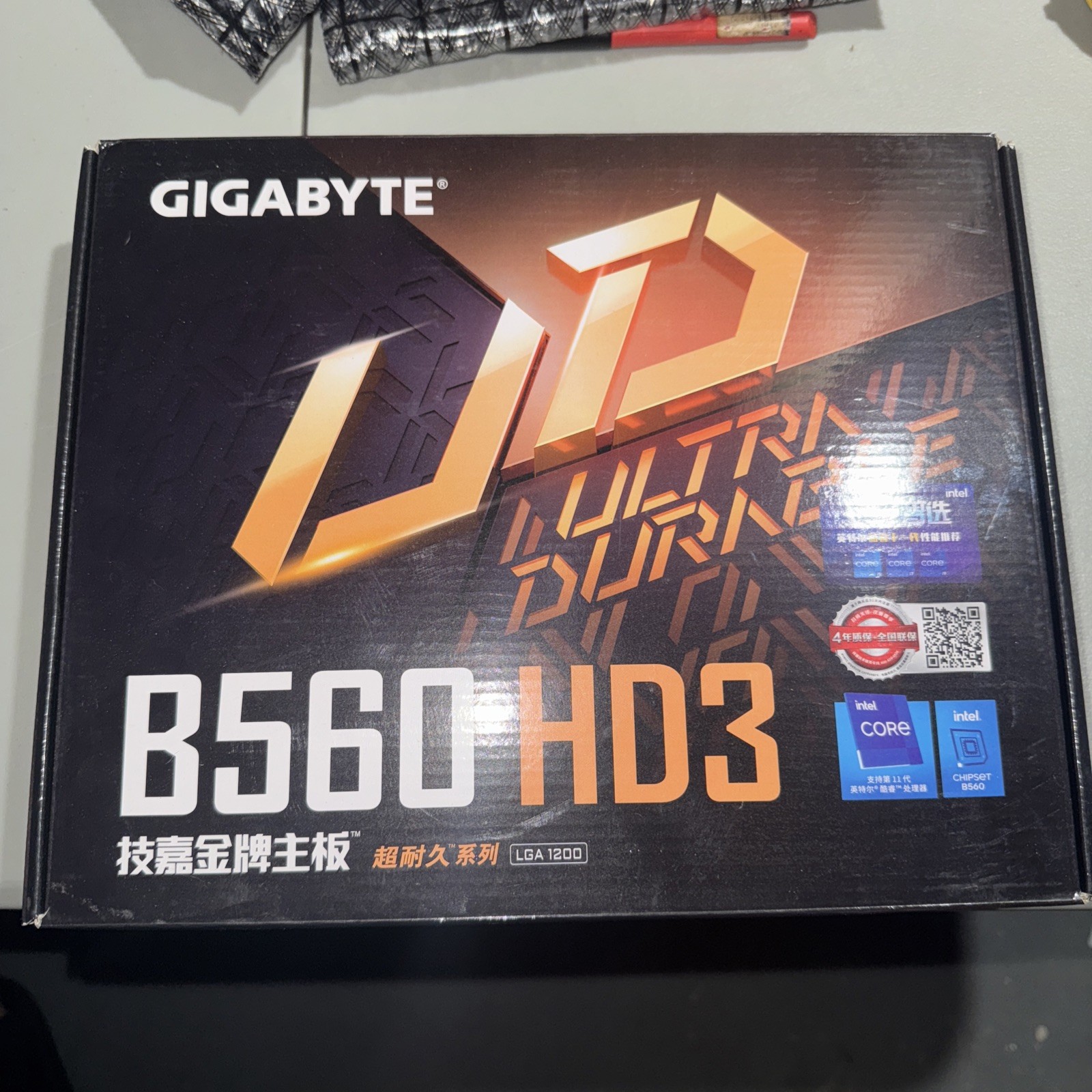 GIGABYTE B560 HD3 LGA 1200 Intel 10th 11th Gen B560 ATX Motherboard Original Box