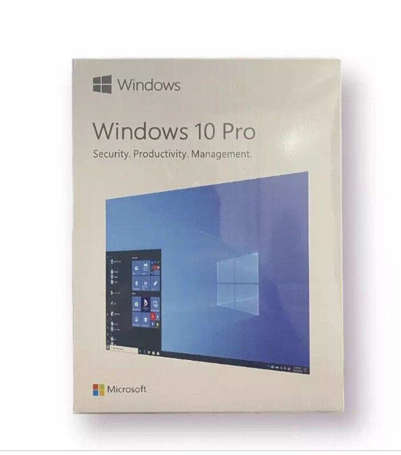 New Windows 10 Professional 32/64-Bit Box USB Drive Sealed With Product Key Card