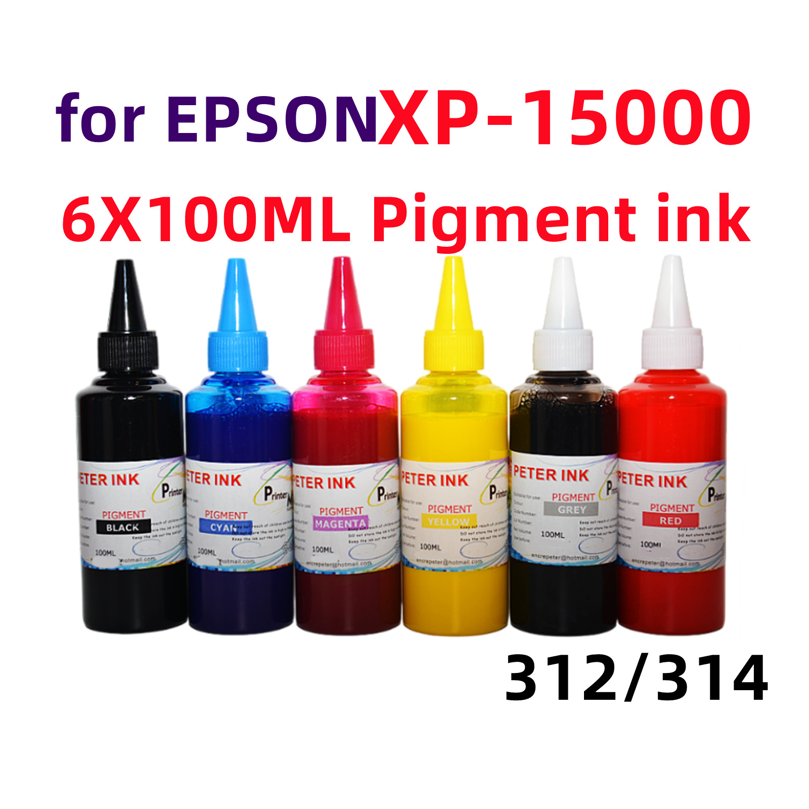 600ML Premium Pigment refill ink for XP-15000 printer CISS CIS T312 T314 *