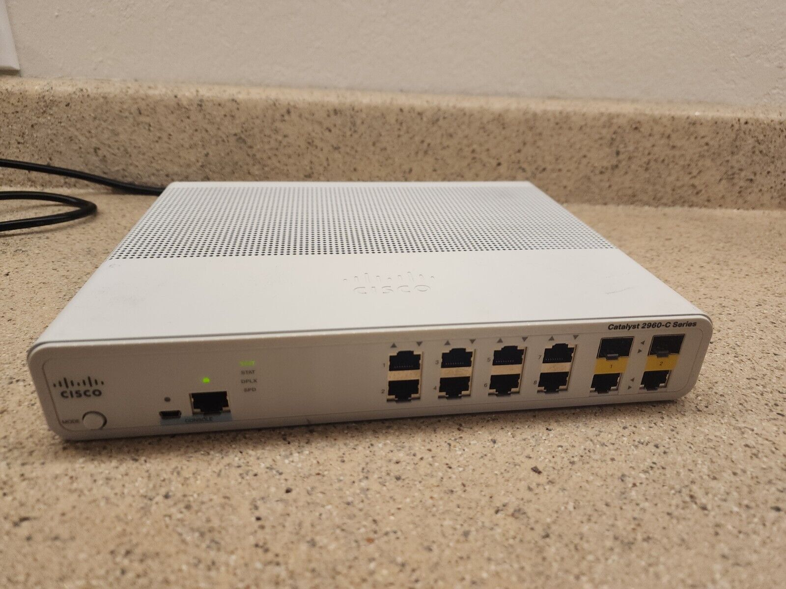 Cisco WS-C2960C-8TC-L 8 Port Fast Ethernet Compact Switch w/ Power Cable