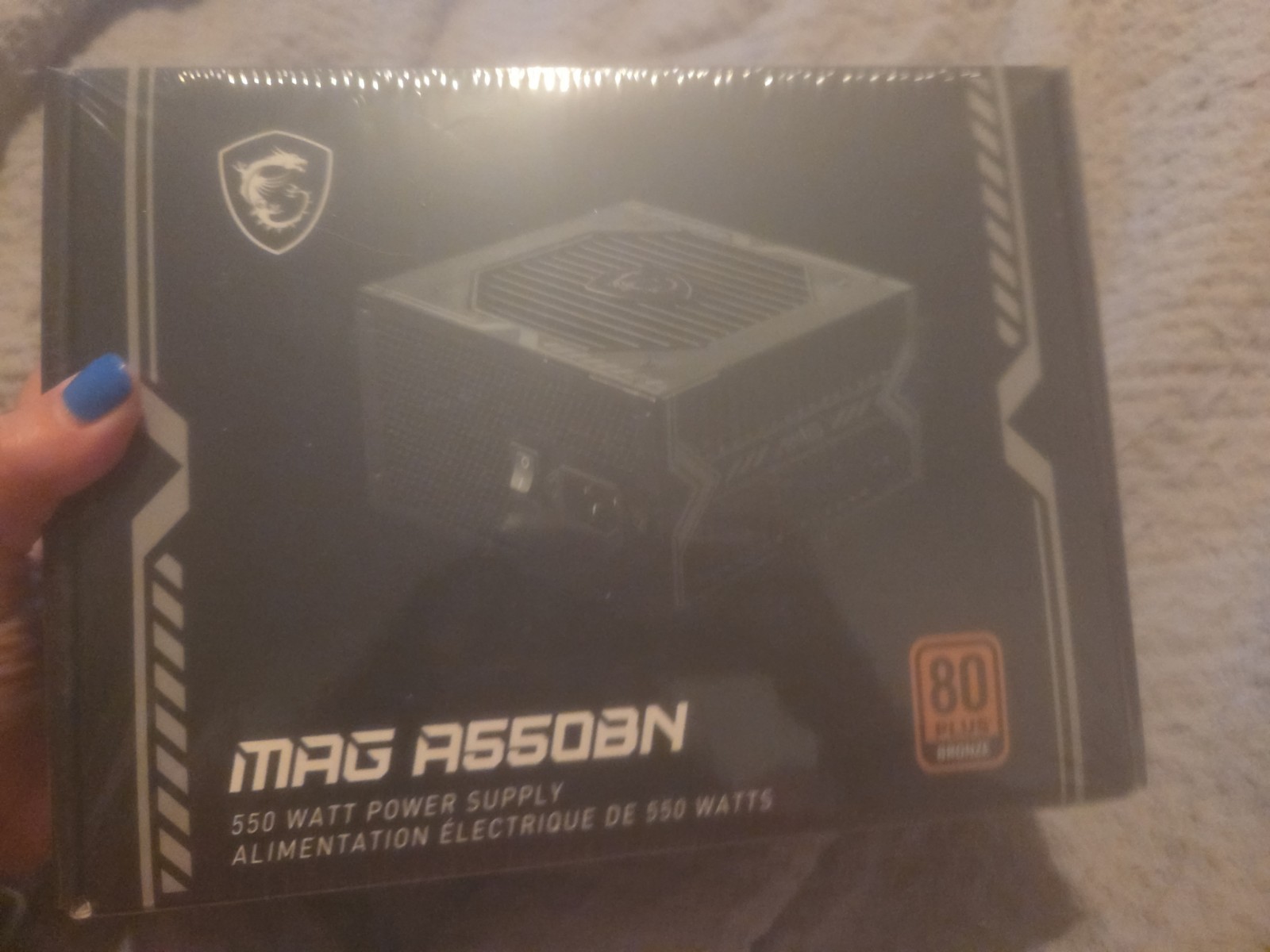 MSI MAG A550BN 550W 80Plus Bronze ATX Gaming Power Supply