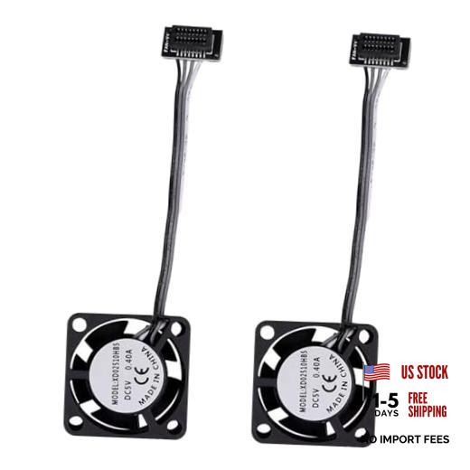 2PCS P1P/P1S DC5V 2510 Extruder Hotend Cooling Fan of 2510 Fan for P1P/P1S