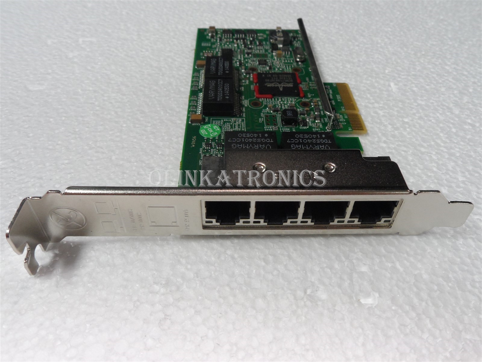 DELL NETWORK BROADCOM QUAD QP 1Gb HIGH PROFILE PCIe NIC CARD 5719 HY7RM 