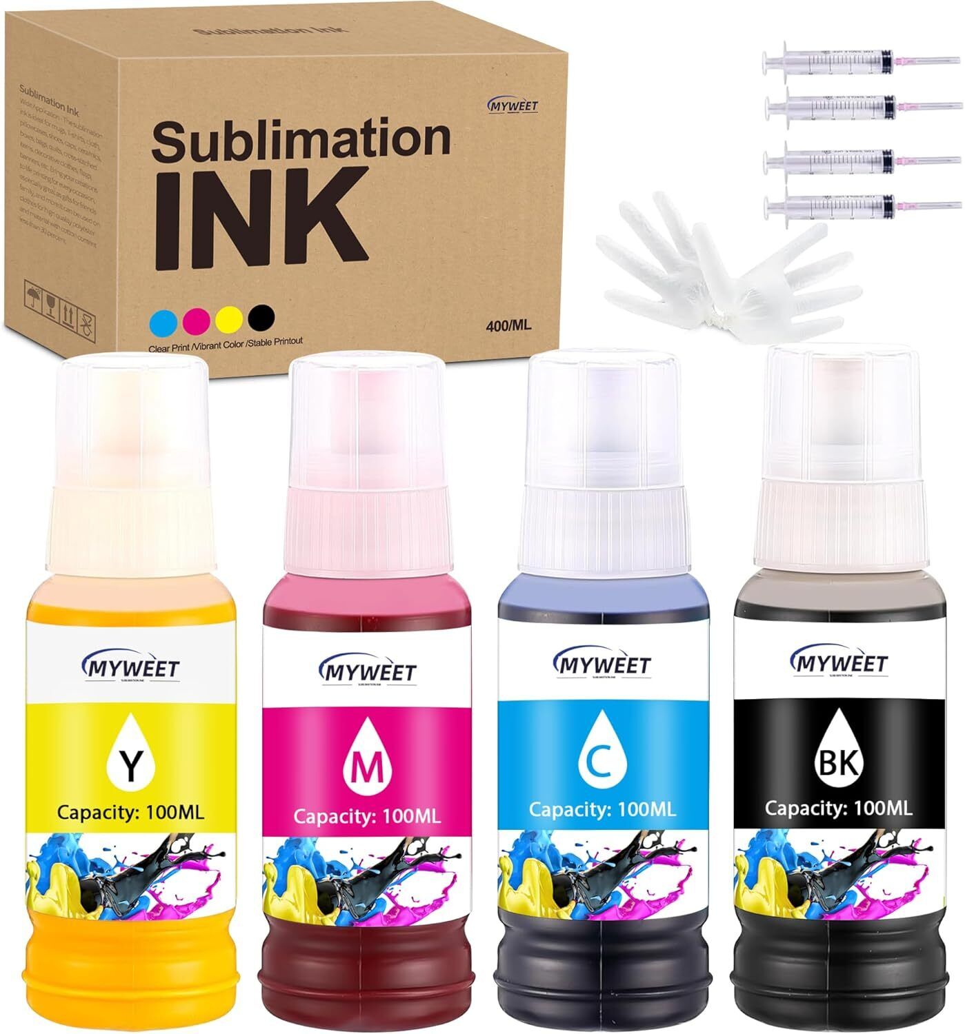Sublimation Ink (100ML) Compatible for Epson ink XP-4200 15000 ET-2720 ET-3850