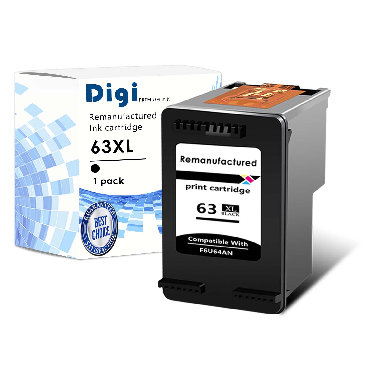63XL Generic Black Ink Cartridge FOR HP DeskJet 2132 ENVY 4510 OfficeJect 4655