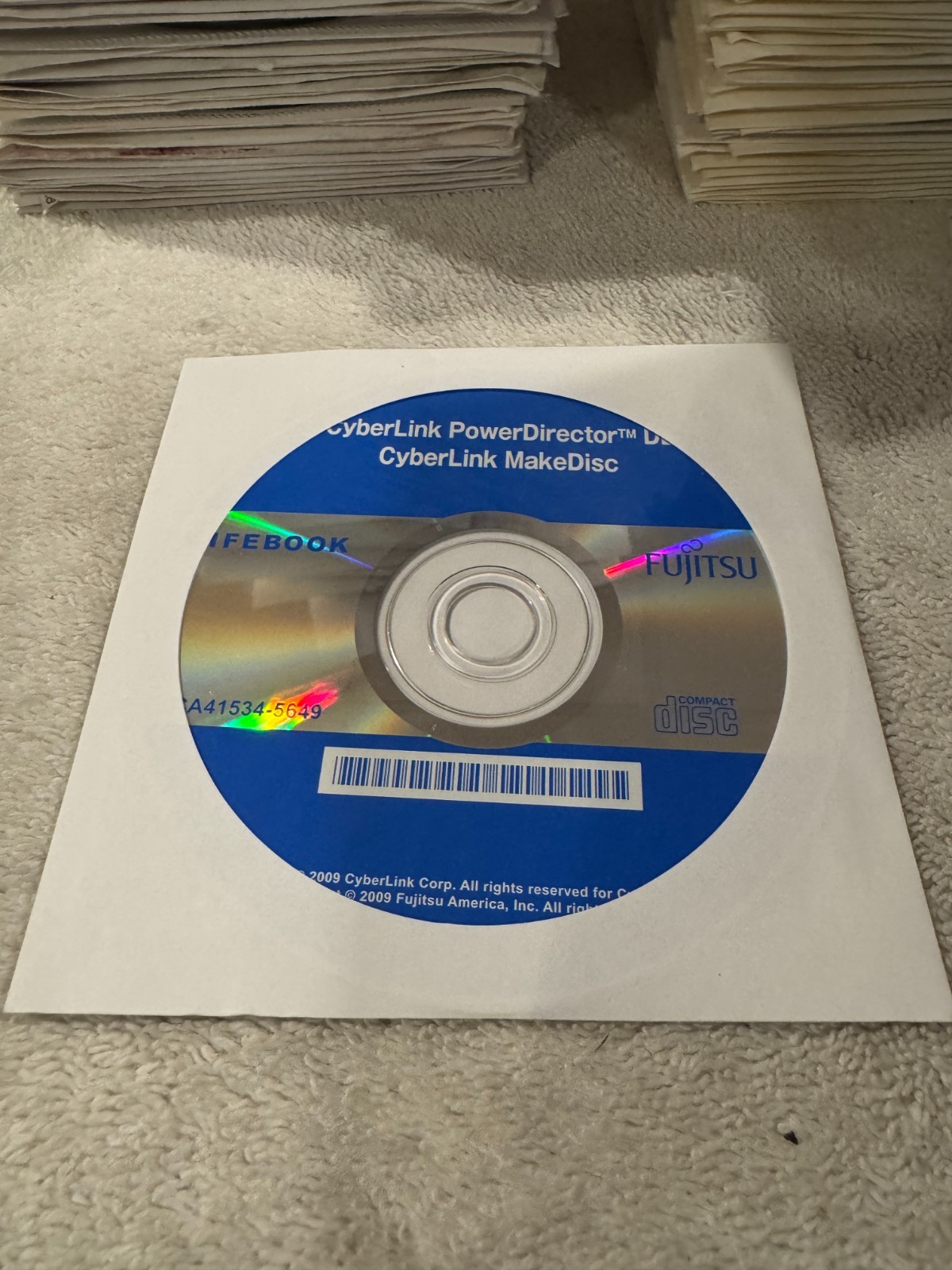 Fujitsu Lifebook Cyberlink PowerDirector DE Cyberlink MakeDisc - NEW/SEALED