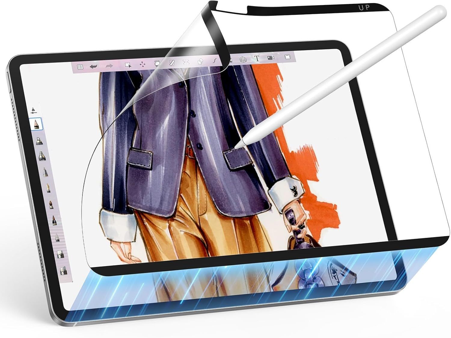 Magnetic Screen Protector with Paper-Feel for iPad Pro 13 Inch, Matte Finish
