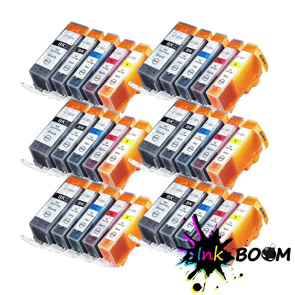 30 Ink Cartridge for PGI-220 CLI-221XL PIXMA IP3600 MP560 MP620 MX870