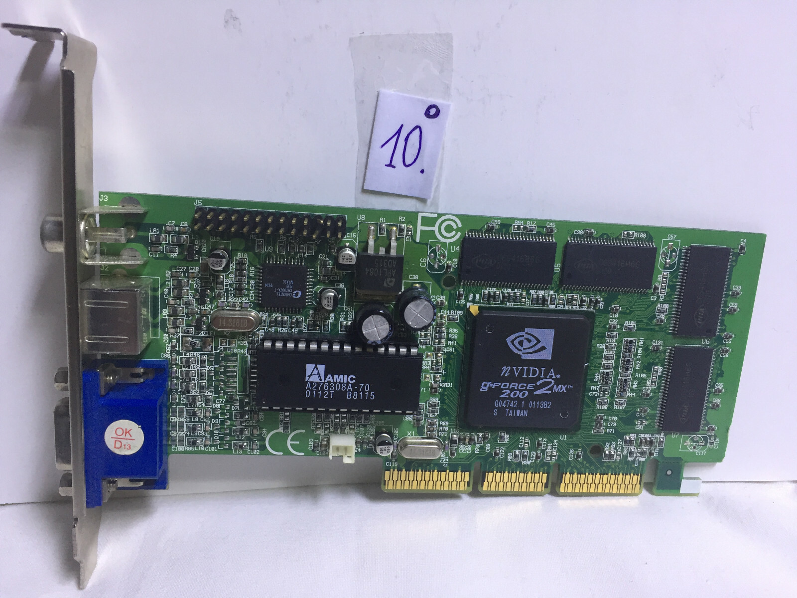 Nvidia Gforce 2mx 200 32 MB AGP VGA DSUB S-Video Graphics Card PC TESTED OK 