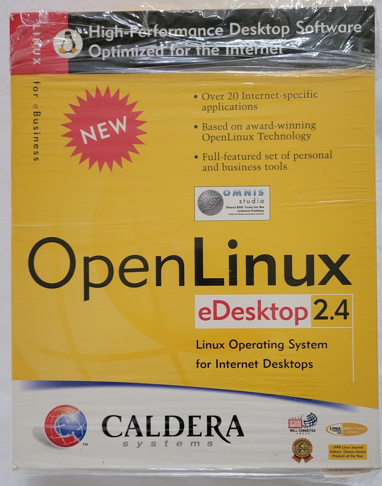 2000 Caldera OpenLinux eDesktop 2.4 Linux Operating System for Internet Desktops