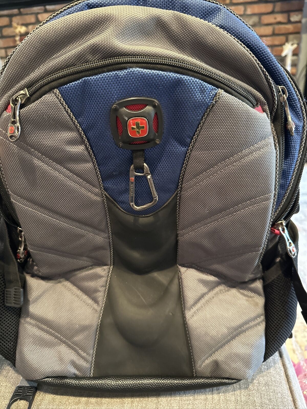 Swiss Gear - Maxxum Computer Backpack Black/gray/Blue