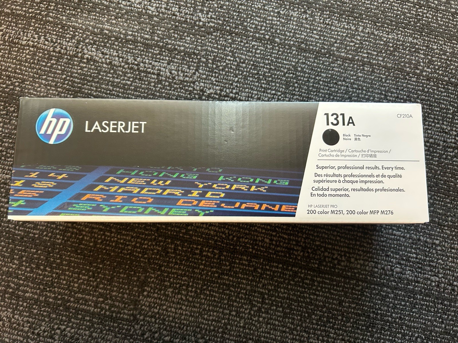 CF210A Genuine HP Laserjet 131a Black CF210A Toner Cartridge New in Sealed Box