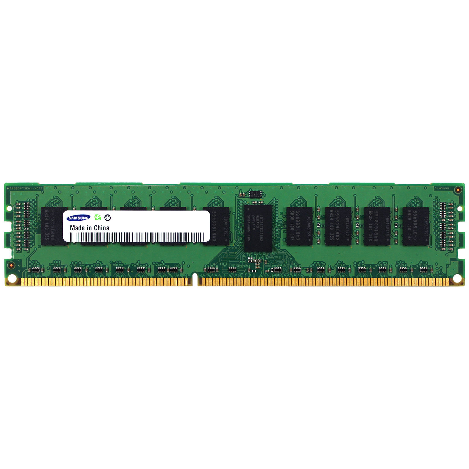 Samsung 8GB 2Rx8 PC3L-12800R DDR3 1600MHz 1.35V ECC REG RDIMM Memory RAM 1X8G