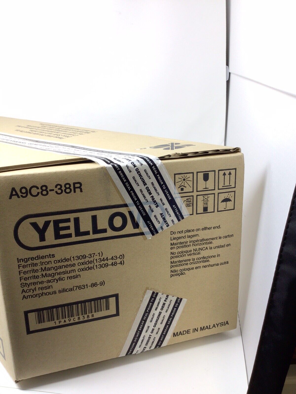 Genuine Lexmark  One Yellow  Developer DV619Y A9C8-38R New /