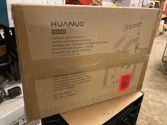 HUANUO Monitor and Laptop Mount with Tray for 13- 27 inch Fully Adjustable HNCM2