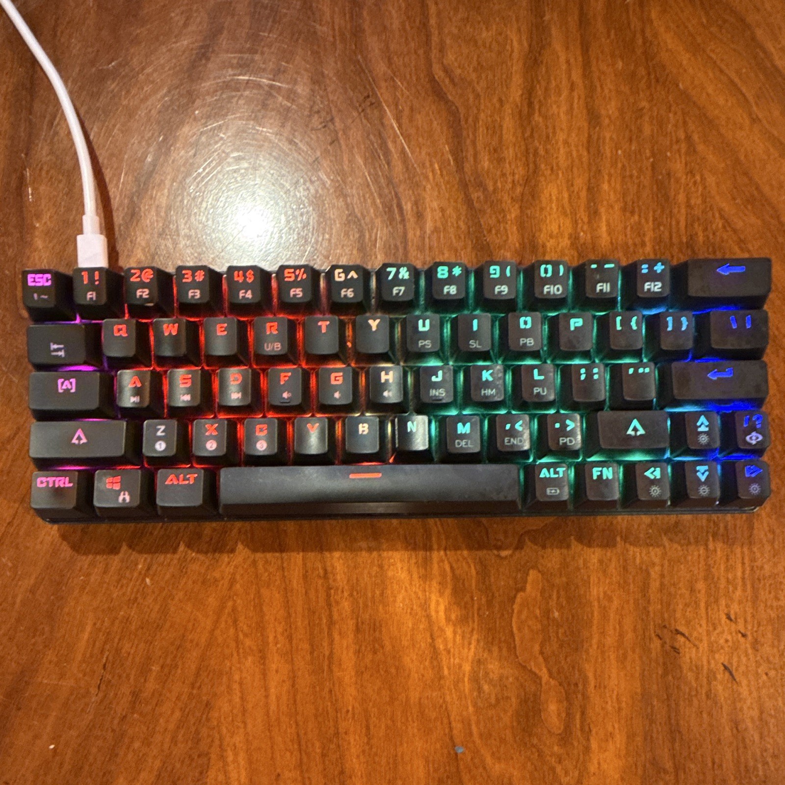 DIERYA DK63 Mechanical Wired Compact Keyboard QWERTY English Black, Fn Keys