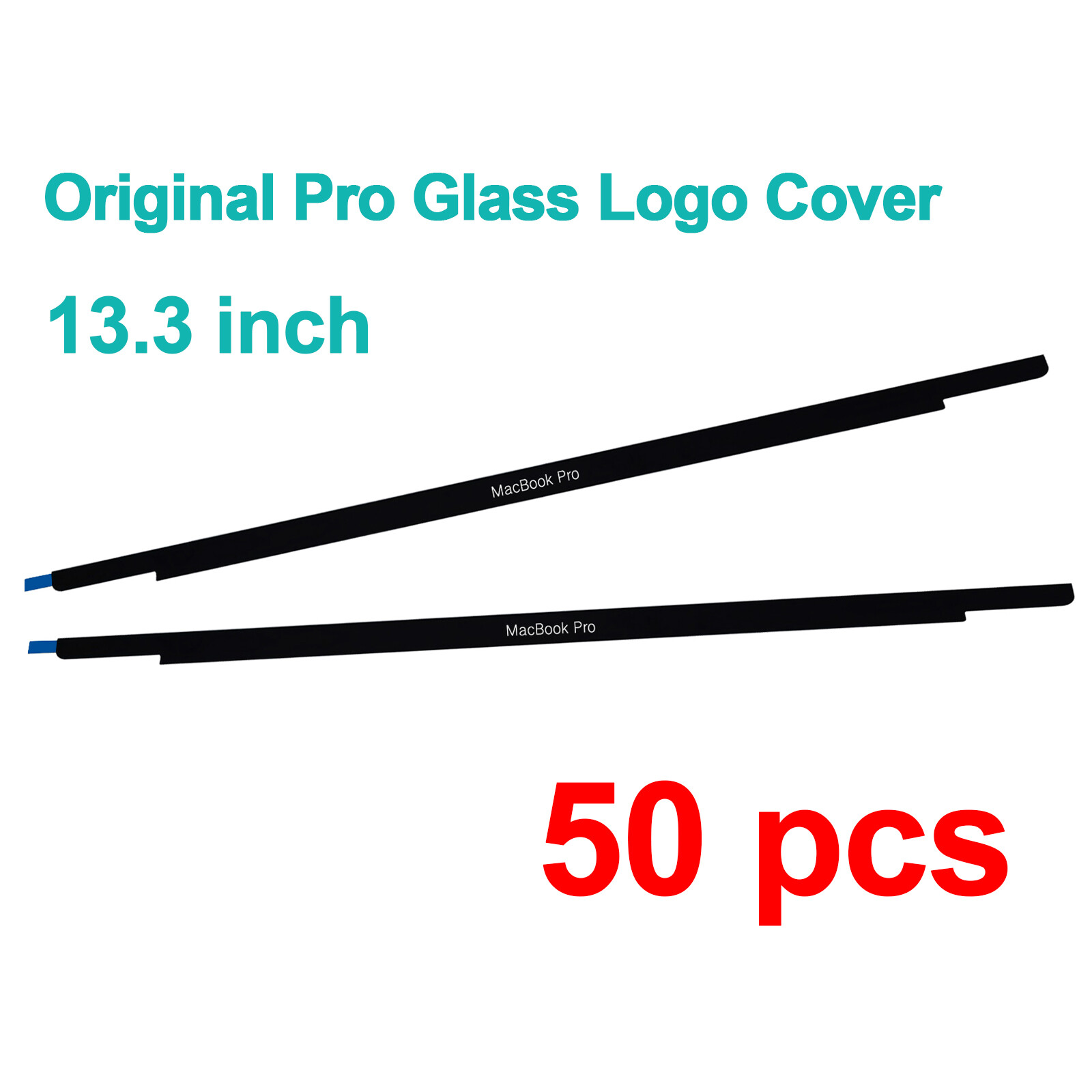 50PCS New LCD Front Glass Bezel Logo Cover for MacBook Pro 13" A1706 A1708 A2338
