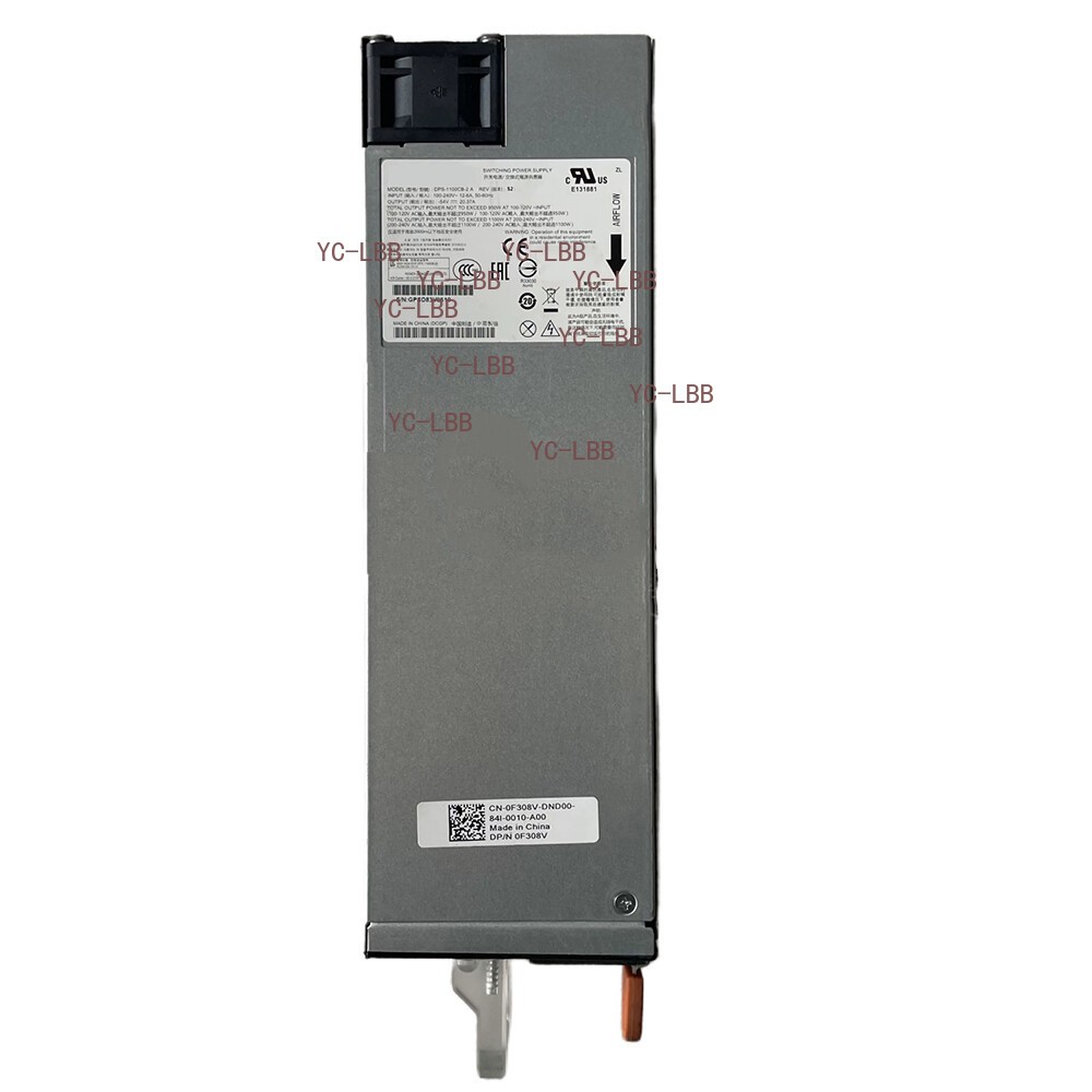 1100W for Dell F308V PowerConnect Networking POE Power Supply N3048P N3132PX-ON