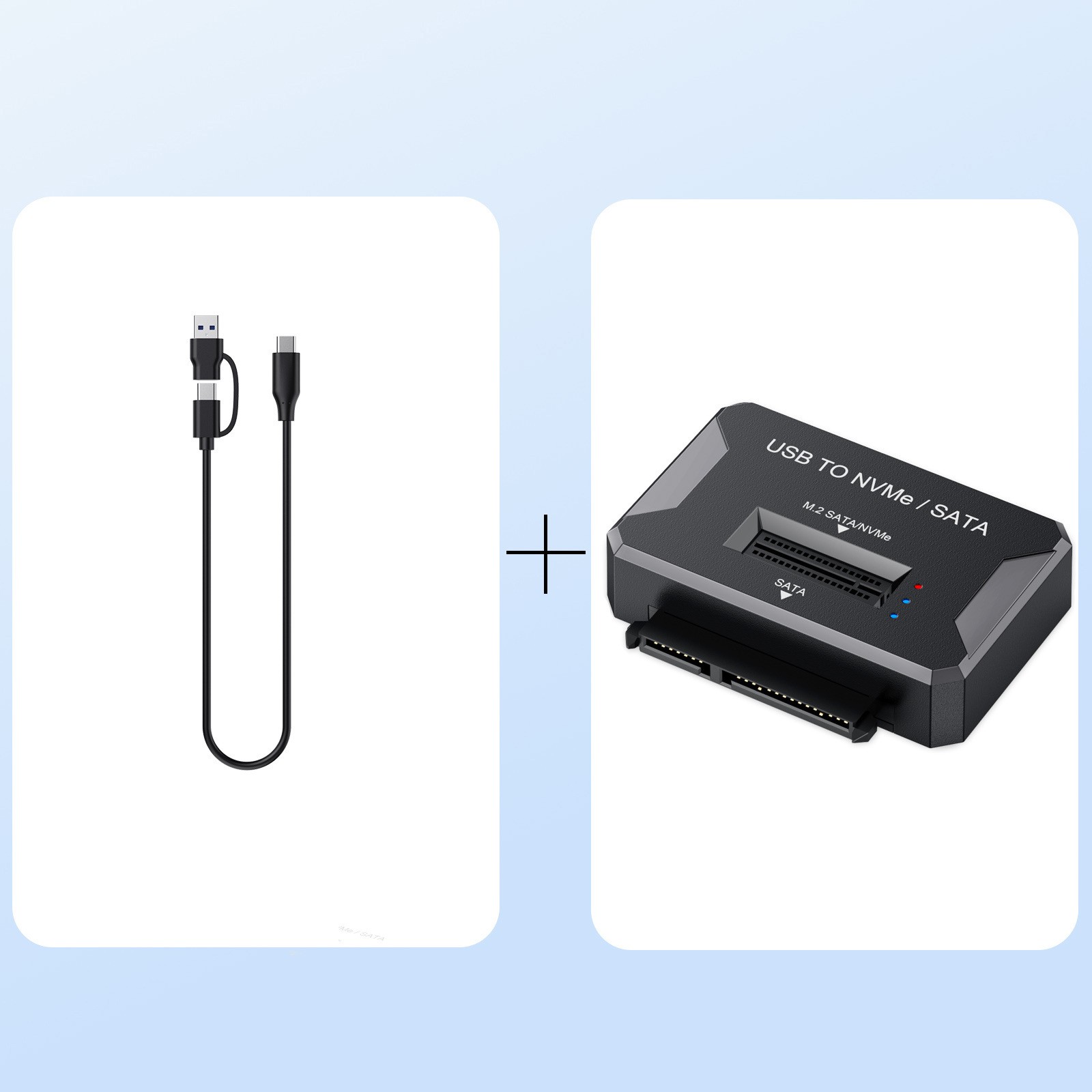 M.2 hard drive base, NVMe/SATA solid-state portable hard drive enclosure