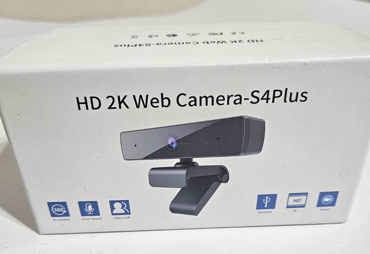 HD 2K WEB CAMERA-S4PLUS WEBCAM W/ MICRO CONFERENCE RECORDING