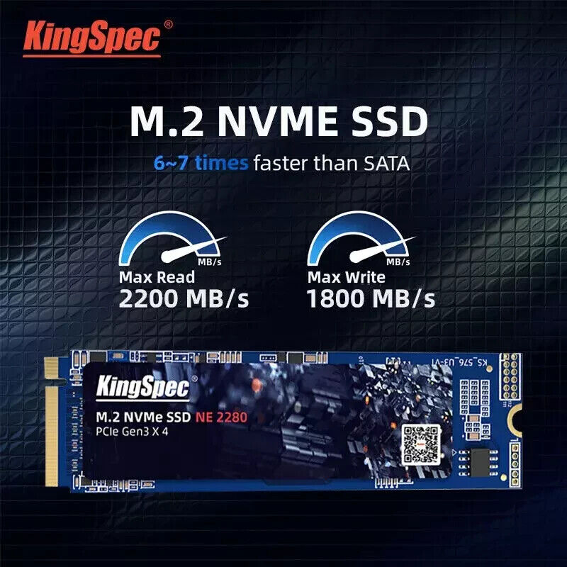 KingSpec SSD M.2 nvme pcle 2280 256 gb NE SERIES