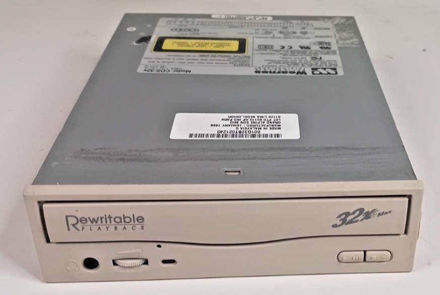 Wearnes Peripherals IDE CD-ROM 32X Rewritable Playback CDS-32x Beige - Warranty