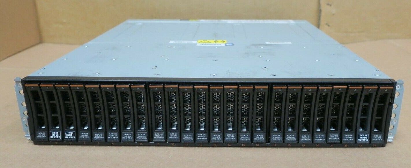 IBM Storwize V7000 Gen2 9 x 2.4TB 10K 12G Expansion Array 2076-24F +2x Expansi