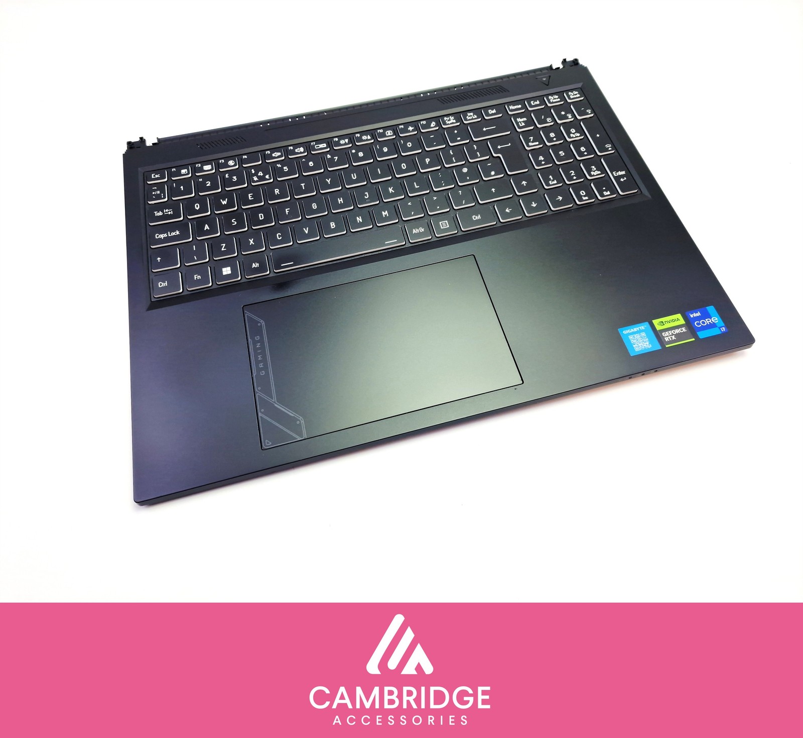 Gigabyte G6 KF Gaming Palmrest Top Cover UK Keyboard 6-39-NP602-011-Y Grade C