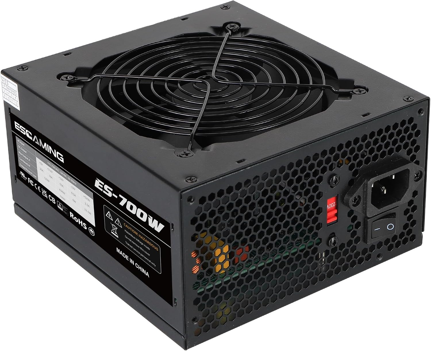 700W Power Supply Non Modular ATX PSU with 120Mm Ultra Quiet Cooling Fan, Suppor