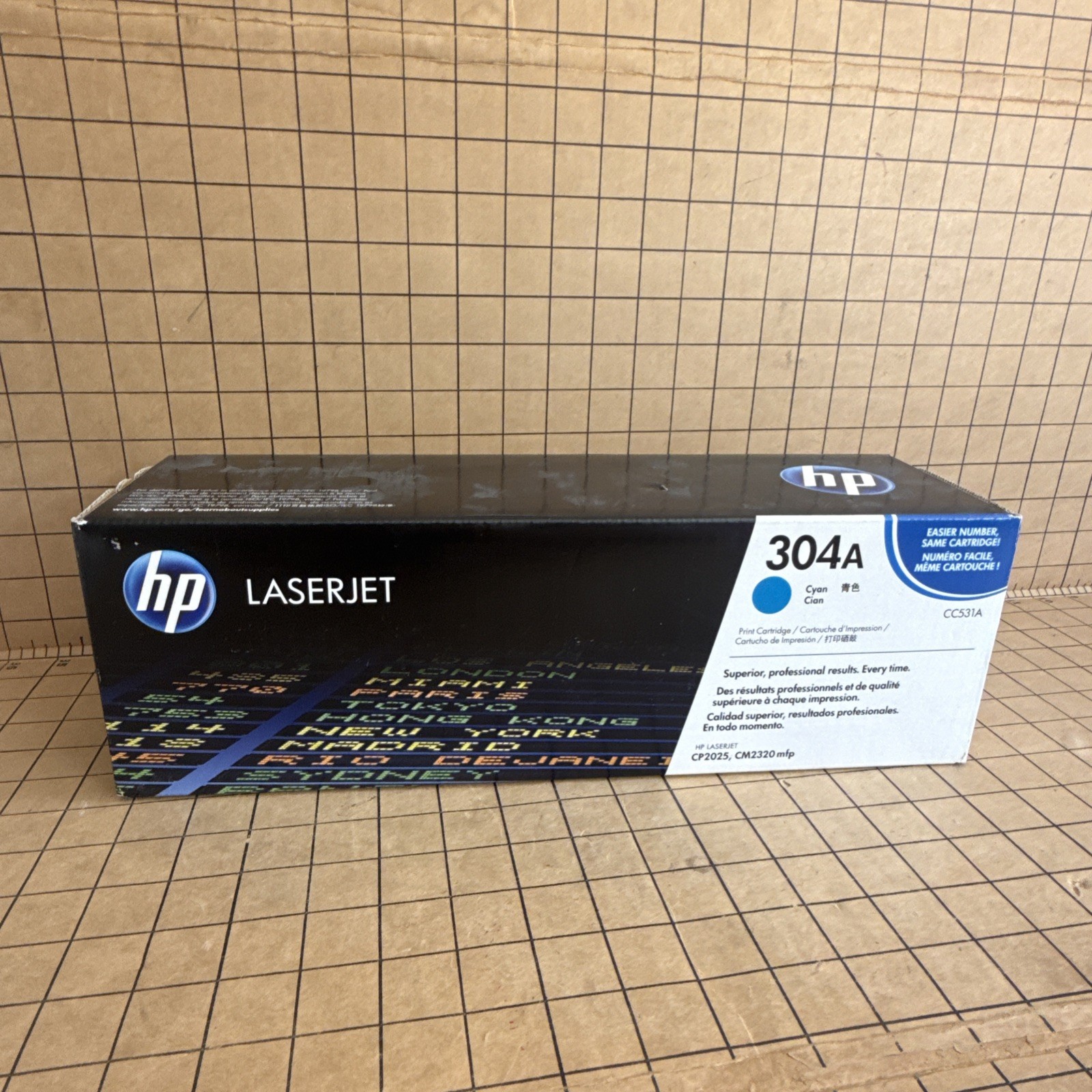 HP Toner Ctg 304A, Cyan CC531A for HP Color LaserJet CM2320n Series