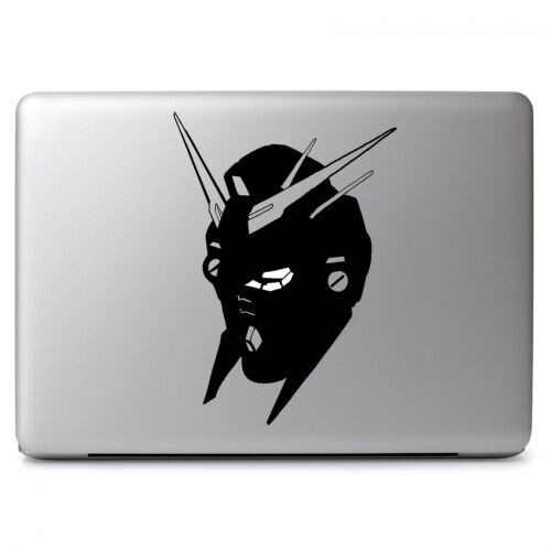 Detailed Gundam Head Vinyl Decal Sticker for Macbook Air Pro Laptop Car Window