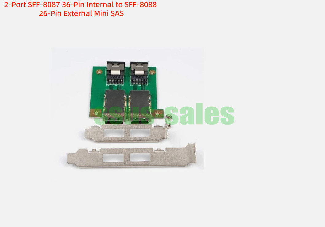 SAS Adapter Card 2-Port SFF-8087 36Pin Internal to SFF-8088 26Pin External Mini